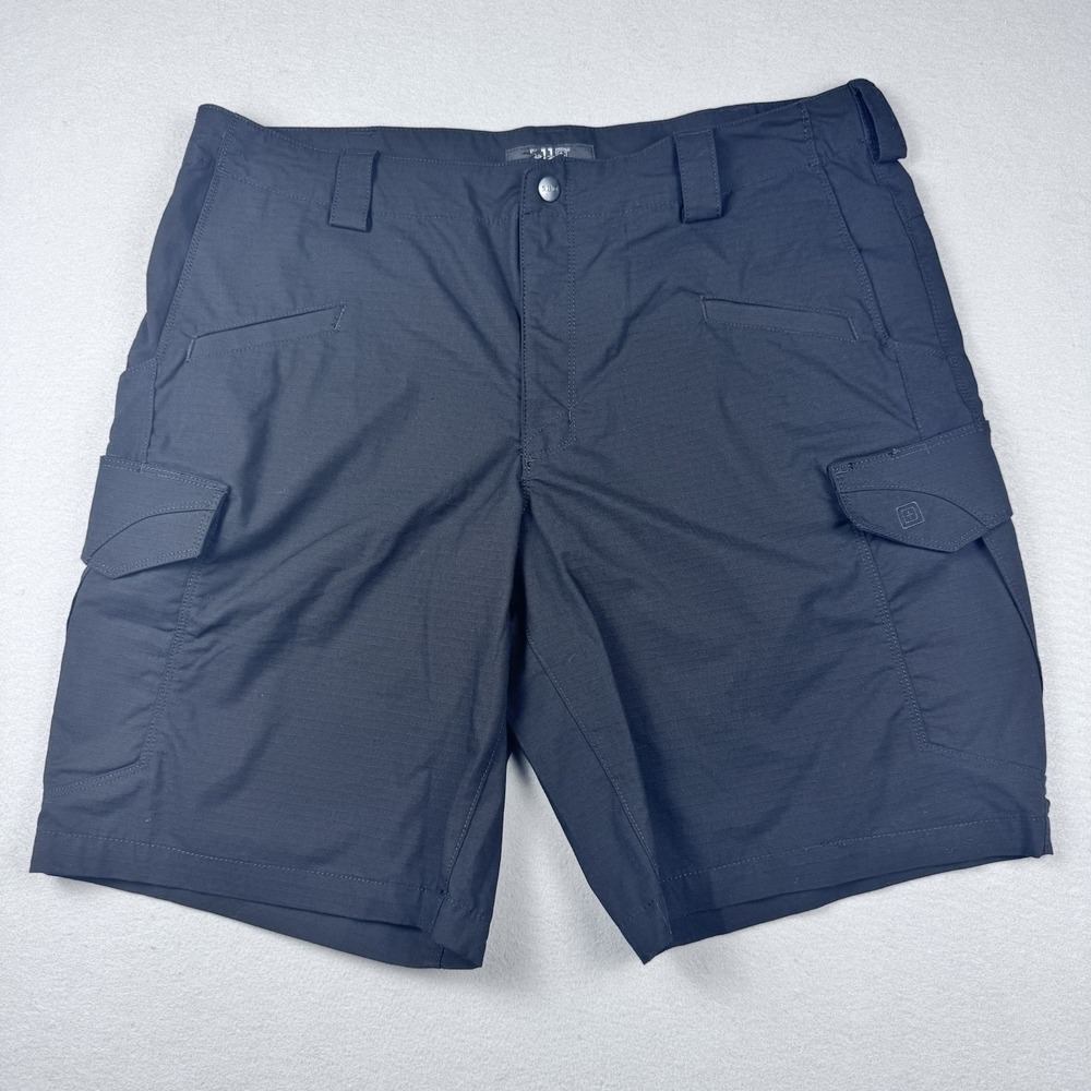 5.11 Tactical Stryke Short Men 38 Black 11" Cargo Ripstop Gorpcore Pockets